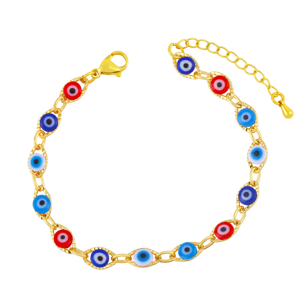 Demon Eye Bracelet Evil Eye Fashion Creative Copper Bracelet