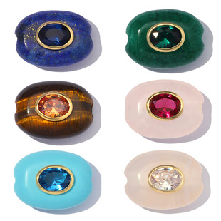 �荻��۷۾���Ȼʯdiy�~�ʯ��朴���Ů�18k���E�A�Ʒ����