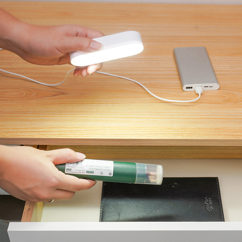 Cool Light Dormitory Adhesive LED Desk Lamp Charging Study Reading Bedside Eye-Protection Small Table Lamp Student Gift