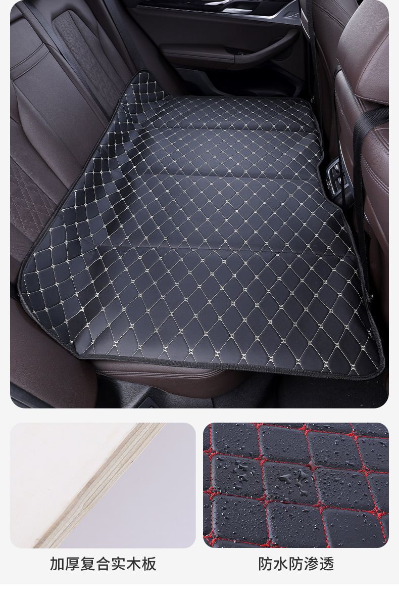 Car Backseat Hanging Folding Sleeping Pad, Rear Seat Sleeping Gadget, Car Bed, Non-Inflatable Folding Mattress for Car Use