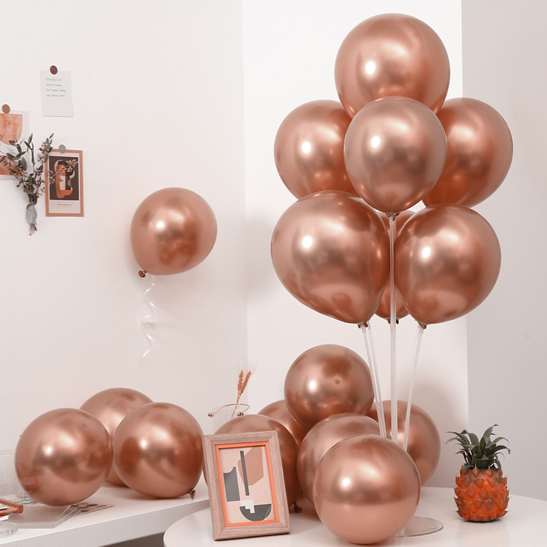 Decoración de la casa de boda globo de boda doble capa gruesa granada rubí globo rojo compromiso suministros de boda