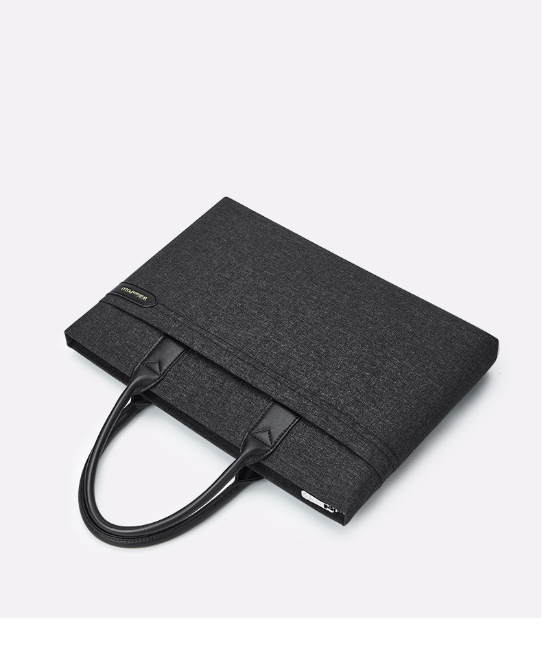 Cặp công sở nam vải canvas chống mài mòn đựng laptop đa năng chi tiết 21
