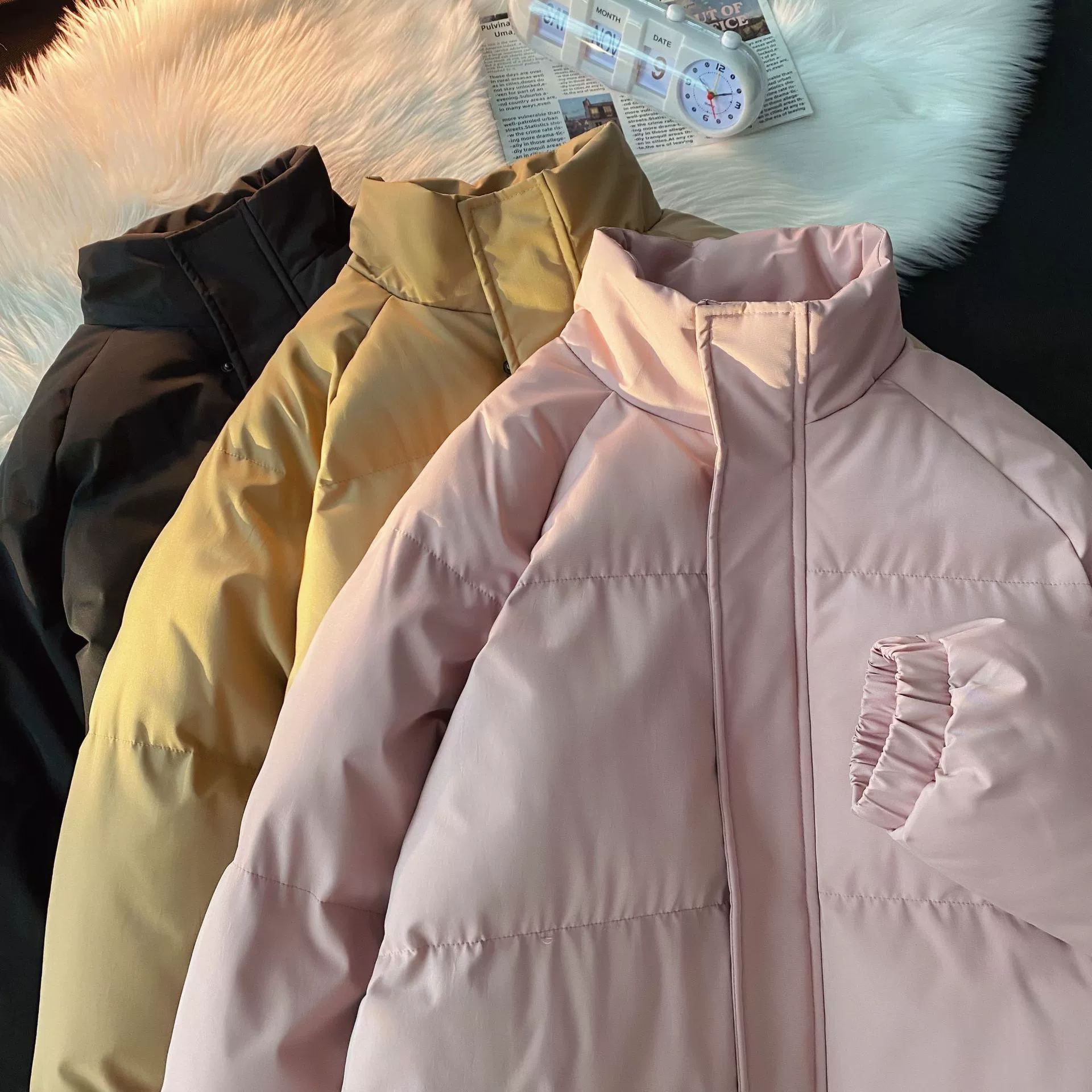 Demi-season Japanese solid down jacket, 2023 collection, increased thickness