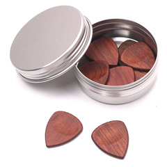 11-piece set, 10 solid wood guitar picks + 1 box, pick box set, guitar pick storage pick