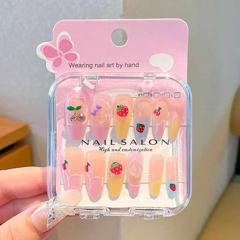 Caja de exhibición marco de fotos más taladro manicure suministro fuente de uñas DIY francés color delgado manicure falso salón al por mayor