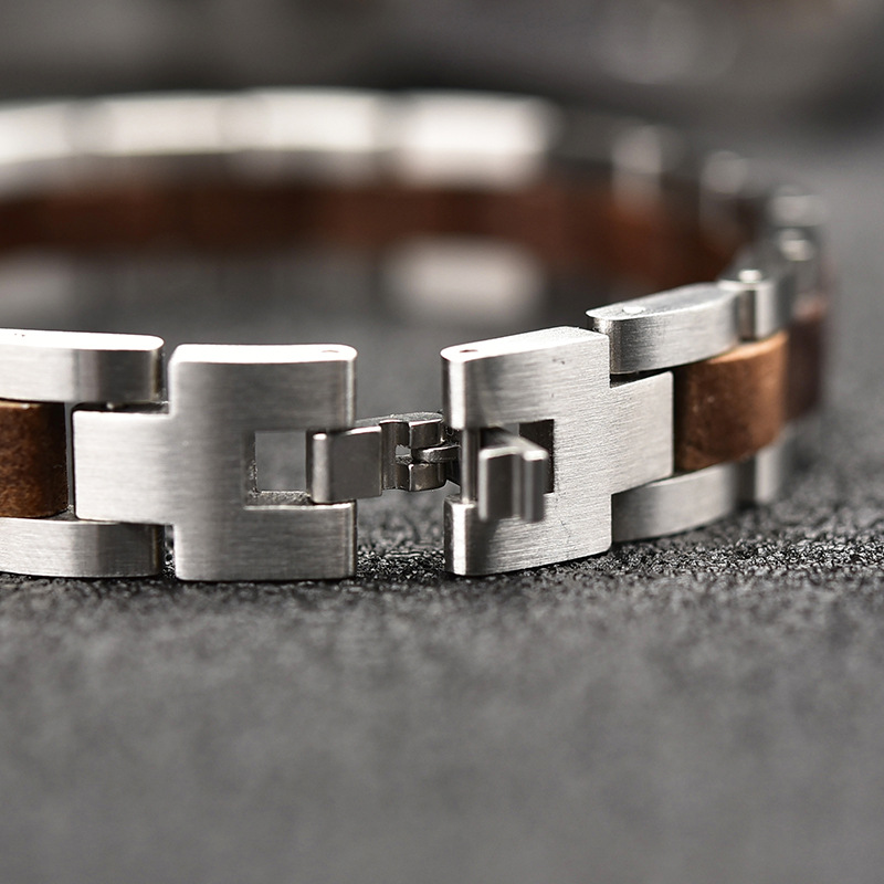 48g Weight Bracelets Classification Wood Chain Material 1 Piece Quantity Holiday, Daily Occasion Wood Material Geometric Pattern Men's Gender Vintage Style, Simple Style Style Vintage Style Simple Style Geometric Wood Men's Bracelets Men's Chain Bracelets 8