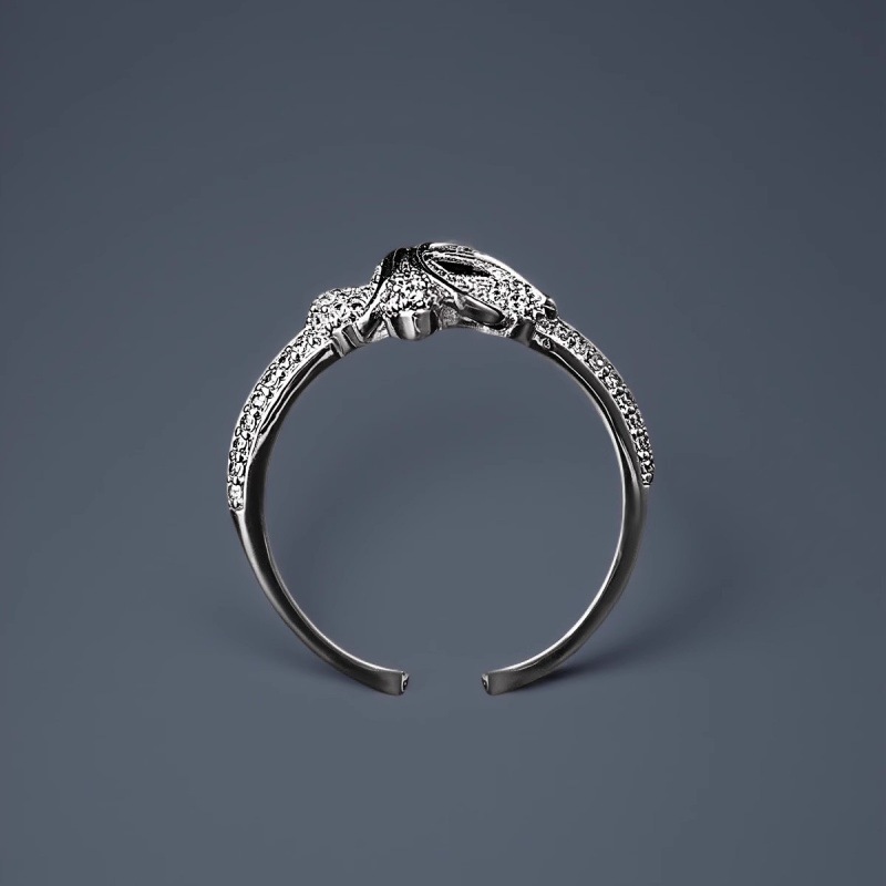 Adjustable Cross Ring With Zircon Diamonds Vintage Style Unisex_voghion.com