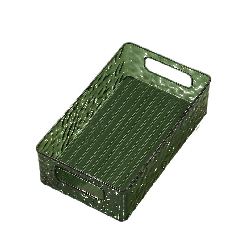 Caja de almacenamiento de escritorio de patrón glacial, almacenamiento de cosméticos, inodoro, sala de estar, fábrica de caja de almacenamiento de acabado doméstico