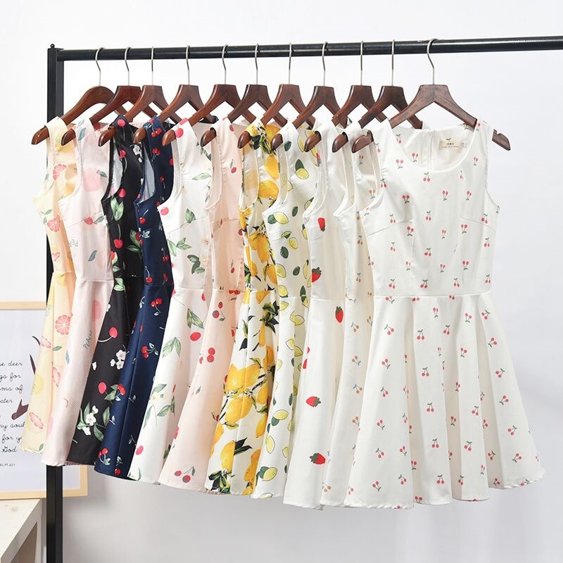 2026 Summer New Floral Dress, Internet Celebrity High-End Fashion, Elegant, Slim-Fit, Countryside Sweet and Fresh