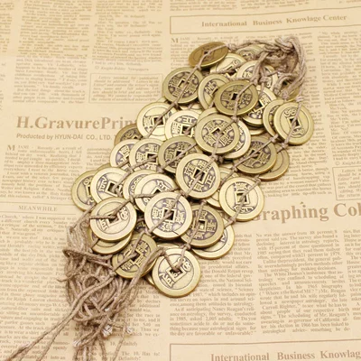 Real Copper Five Emperors Money Thickened Car hanging