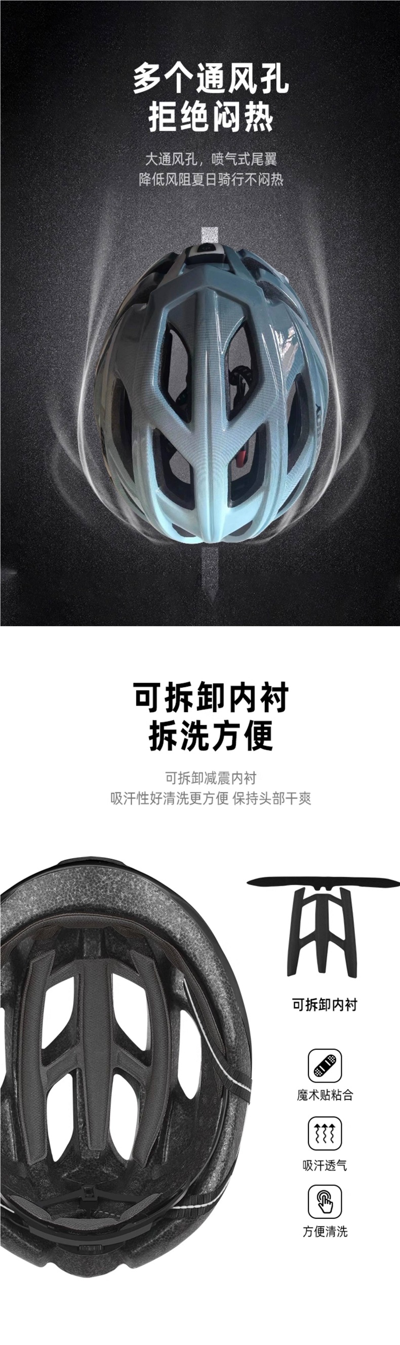Men's summer bicycle helmet for mountain bikes, road bikes, balance bikes, and general cycling safety helmet for women