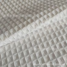 蜂巢菠萝格400g擦车巾超细纤维厚华夫格蜂窝布色织浴帘透气毯布料