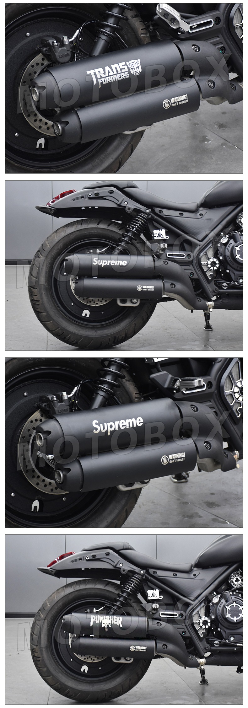 Wuji Cu250/525/625 Chinchilla Napoleon 450 Exhaust Pipe Anti-Scalding Cover Black Protective Cover Modification Parts