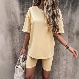 2026新款热卖女装两件套长袖纯色居家宽松运动时尚休闲套装两件套