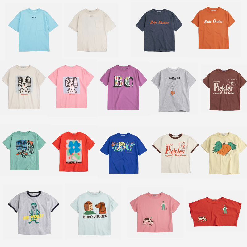 Children's T-Shirt 2026 New Bc Spring and Summer Short-Sleeved Printed T-Shirt