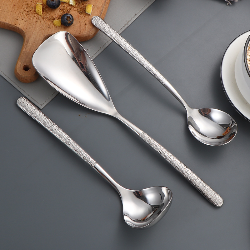 304 acero inoxidable martillo cucharas creativas cucharas de piedra cucharas de comedor cucharas de comedor cucharas de hortales cucharas de salsa