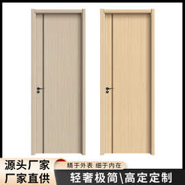 厂家直供轻奢设计卧室房间门酒店公寓书房KTV双子口静音隔音门