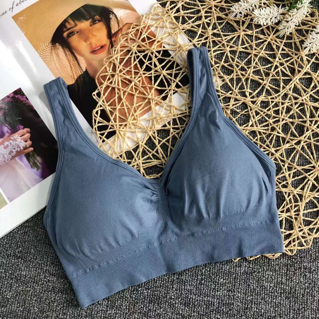 Nueva inconsútil alto elástico belleza de alta calidad las mujeres chaleco inalámbrico yoga sujetador ropa interior deportiva al por mayor