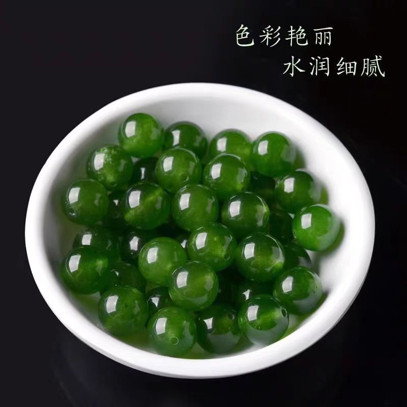 天然多彩深紫玉髓散珠海蓝宝散珠水晶珠子手链手串项链圆配珠批发|undefined