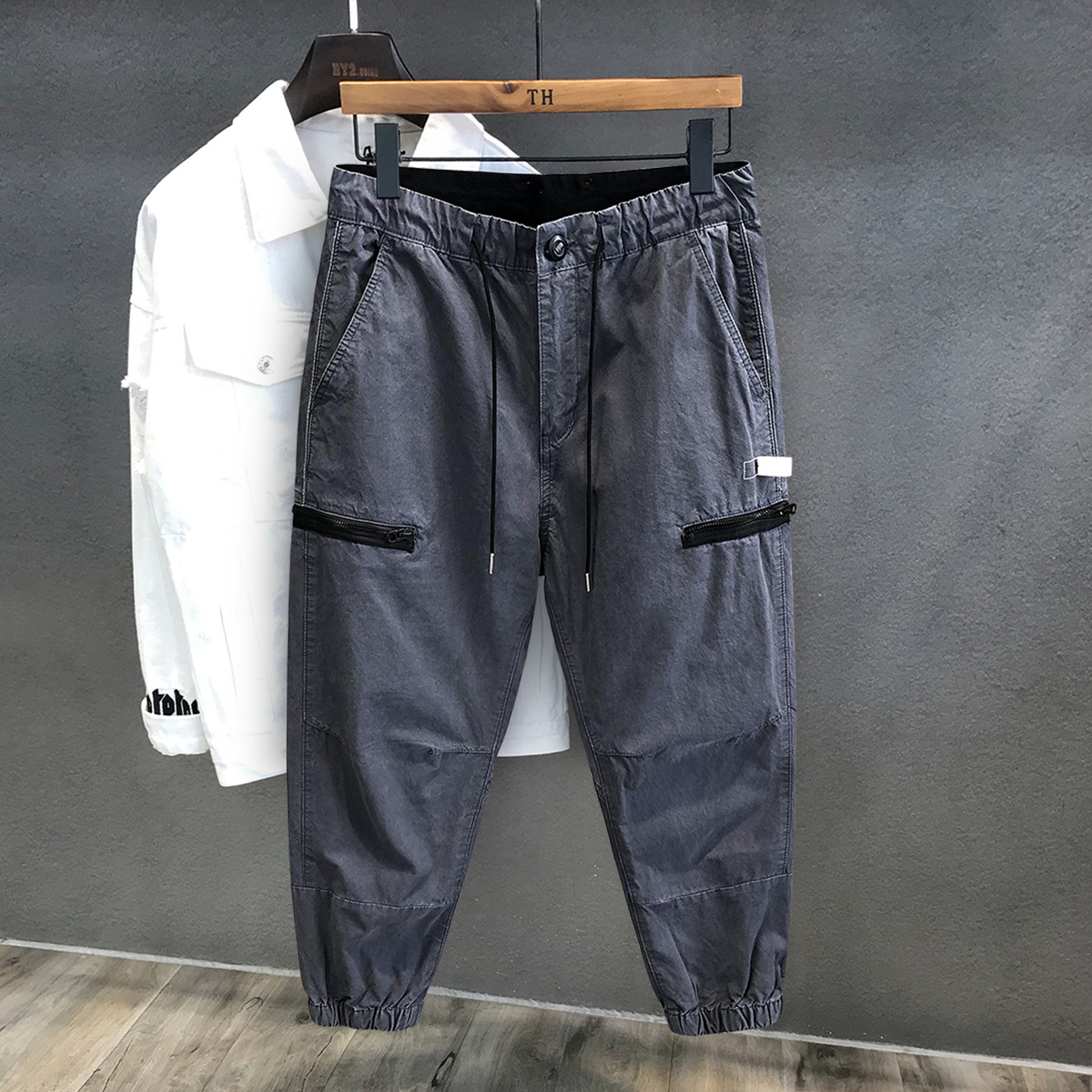 Men's retro cotton autumn Japanese trousers