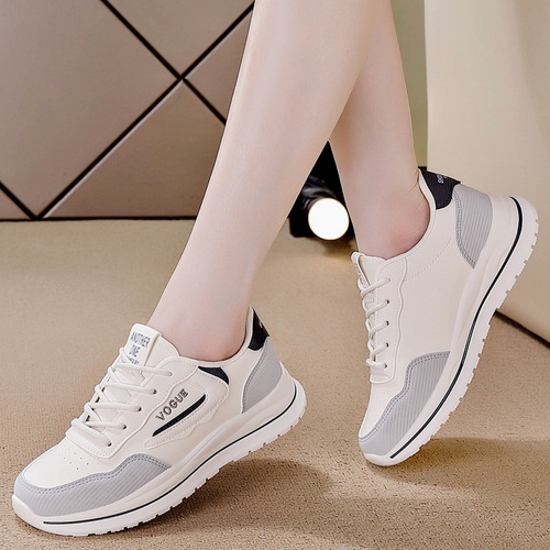Thick-soled sports shoes for women  new spring and autumn women's shoes Korean version ins low-top shoes women's breathable casual shoes 5803