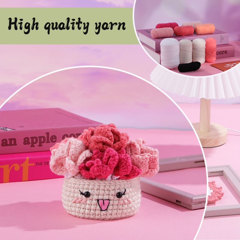 붉은 화분 컵 받침