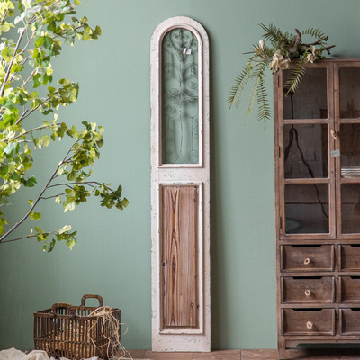 法式美式复古民宿玄关入户壁挂实木做旧客厅壁饰餐厅墙面装饰挂件