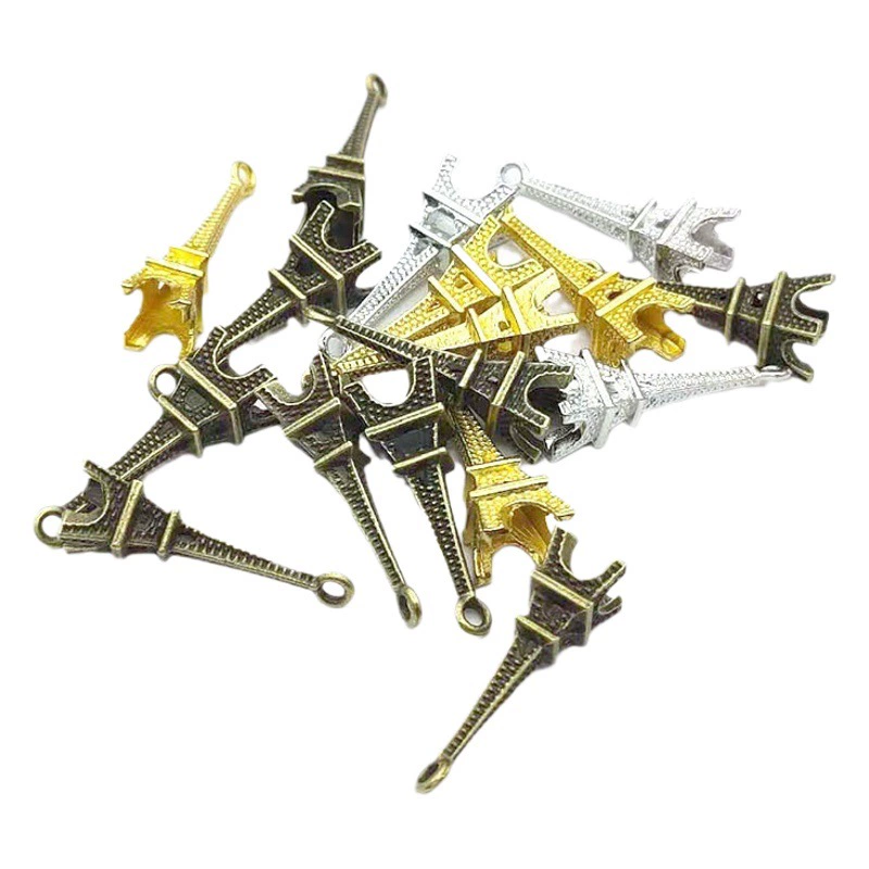 DIY ювелирные аксессуары ручной работы 24MM стерео маленькая башня подвеска ювелирные изделия из сплава ретро