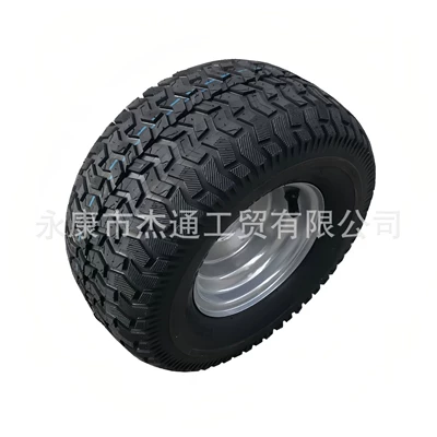 Modified Go-Kart Parts, Lawn Cart Golf Patrol Car 13X6.50-6 Tires, 13X6.5-6 Lawn Tires (Motorcycle wheel hub) - tire-with-3-hole-hub-silver