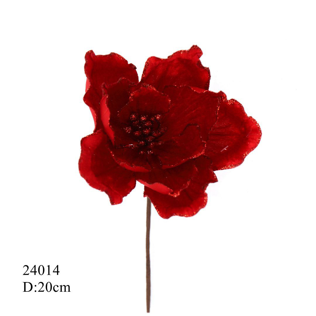 Magnolia 20cm, Scene Arrangement, Wedding Decorations, Floral Art, Artificial Flower For Cross-Border Sales_voghion.com