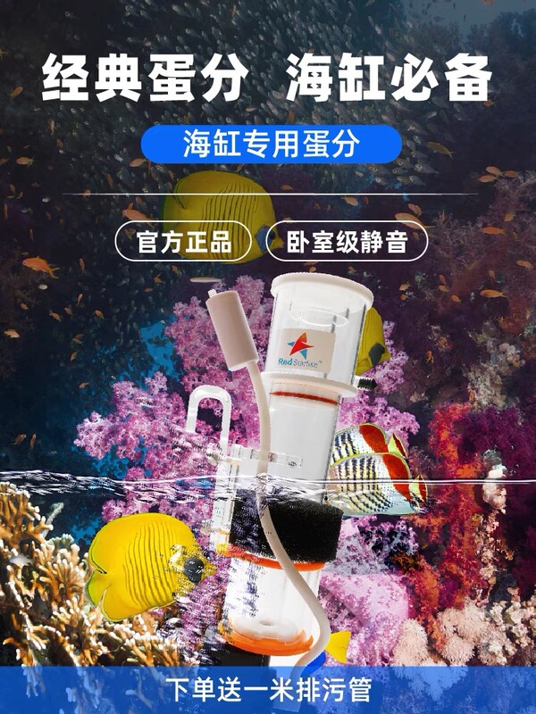 Red Starfish Mini Egg Separator Protein Separator Seawater Tank Nitrogenizer Fish Tank Hanging Filter