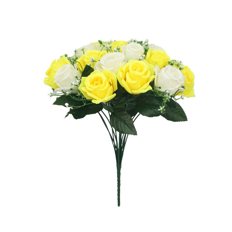 18 flores coreanas imitación rosa flores flores decorativas para el hogar ornamentos festivos props de boda flores falsas flores