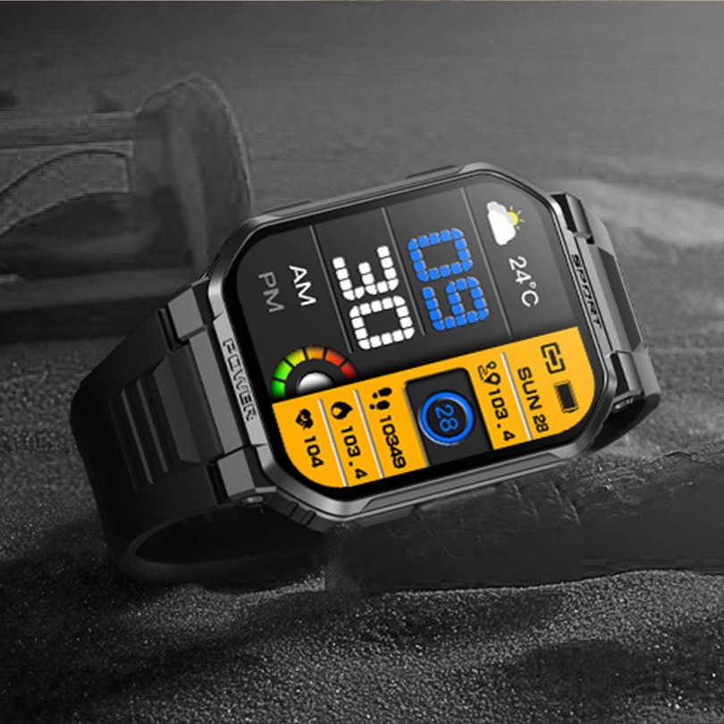 Smartwatch With Bluetooth Calling Shockproof Waterproof Tracker_voghion.com