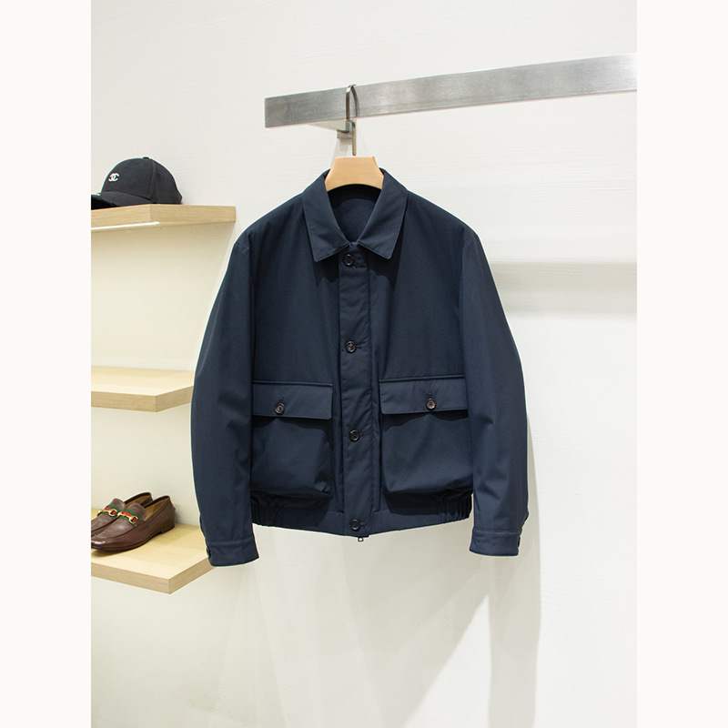 [Zz Edition] Old Money Gentleman! 90% White Goose down Filled Winter Business Casual Men's Turn-Down Collar down Jacket
