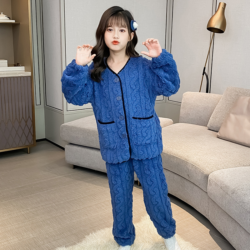 麻のカーディガンネイビー