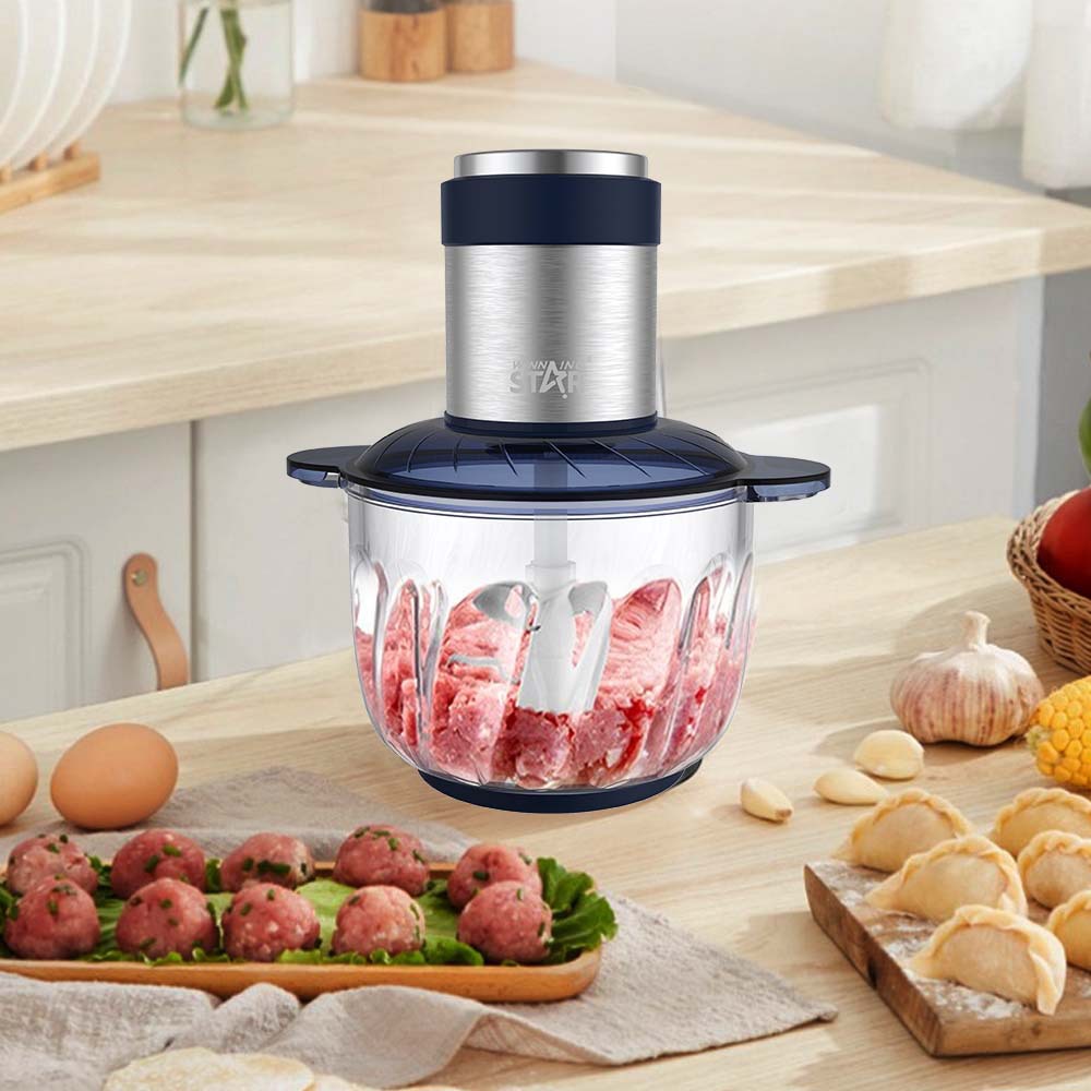 Piezas de plástico azul natural de acero inoxidable