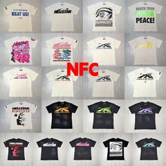 クロスボーダー高バージョン HELSTAR ピュアコットン Tシャツ ヨーロッパとアメリカのトレンディなブランド Hellstar ラウンドネック通気性半袖外国貿易 NFC