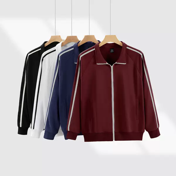 Customized Printed Logo Team Building Class Uniform Long-Sleeved Work Clothes Zipper Jacket Workwear Sweatshirt