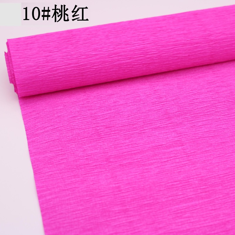 工厂直销跨境彩色皱纹纸褶皱卷边纸25cm*2.5m手工diy花艺制作材料|undefined