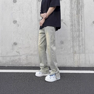 牛仔裤男款美式高街ins高街hiphop水洗牛仔长裤