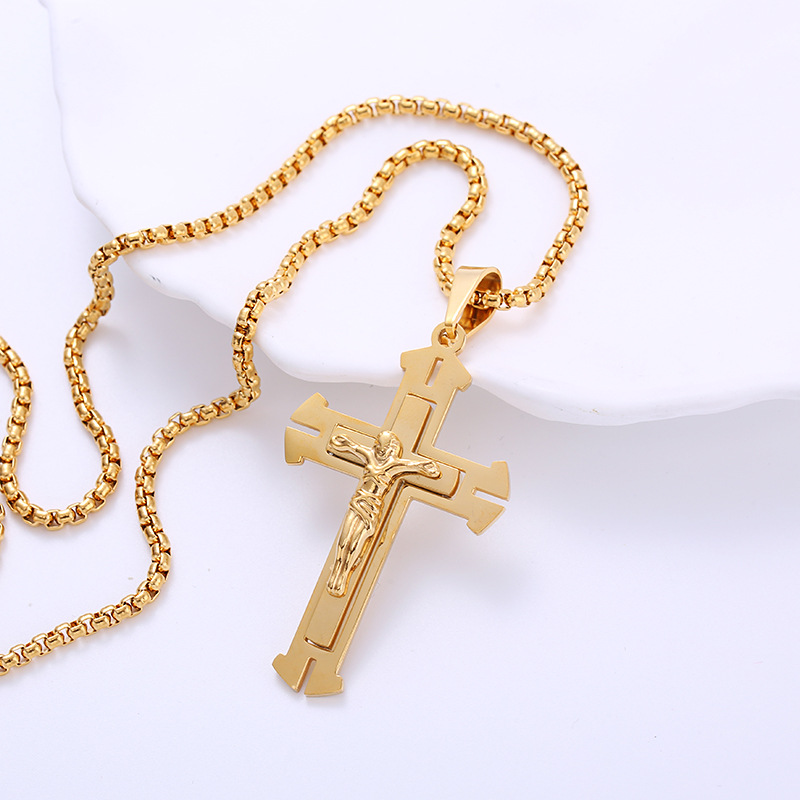 Jesus Cross Pendant Necklace 6