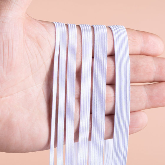 Elastic Band High Elastic Durable Pants Rubber Band Black Clothes Baby's Pants Waist Belt Thin Flat Rubber Band Wide Rubber Band