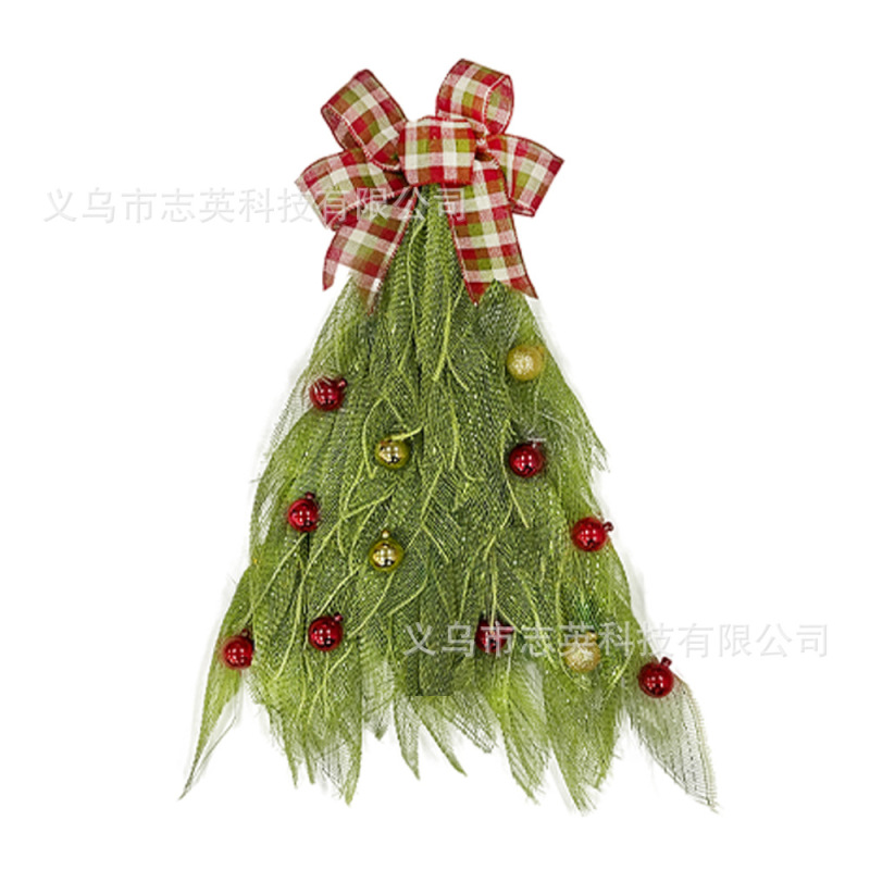2024国境を越えた新製品クリスマスツリー花輪クリスマスツリーWreath前ドア配置装飾ドア掛け|undefined