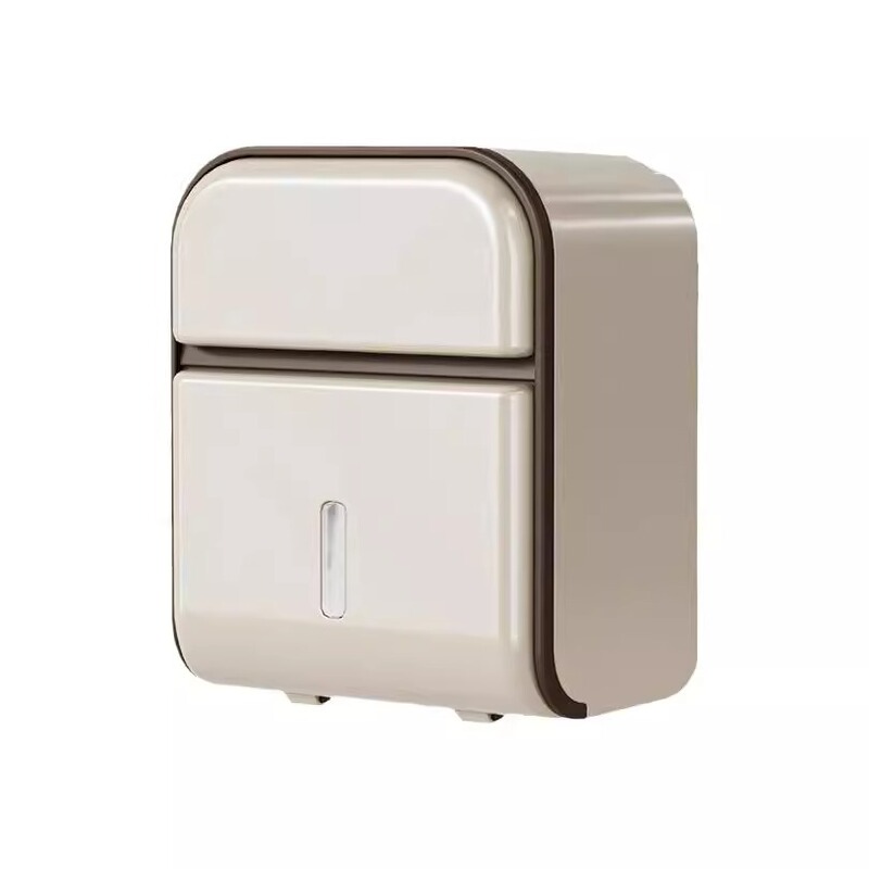 防水トイレットペーパーホルダー、穴あけ不要の壁掛け式ロールペーパー収納ボックス、防水ティッシュボックス|undefined