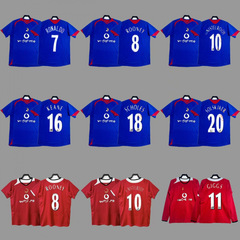 レッドデビルズ レトロジャージ サッカーユニフォーム ルーニー ロナウド キーン ジェギス コールズ ファニー 長袖ジャージ