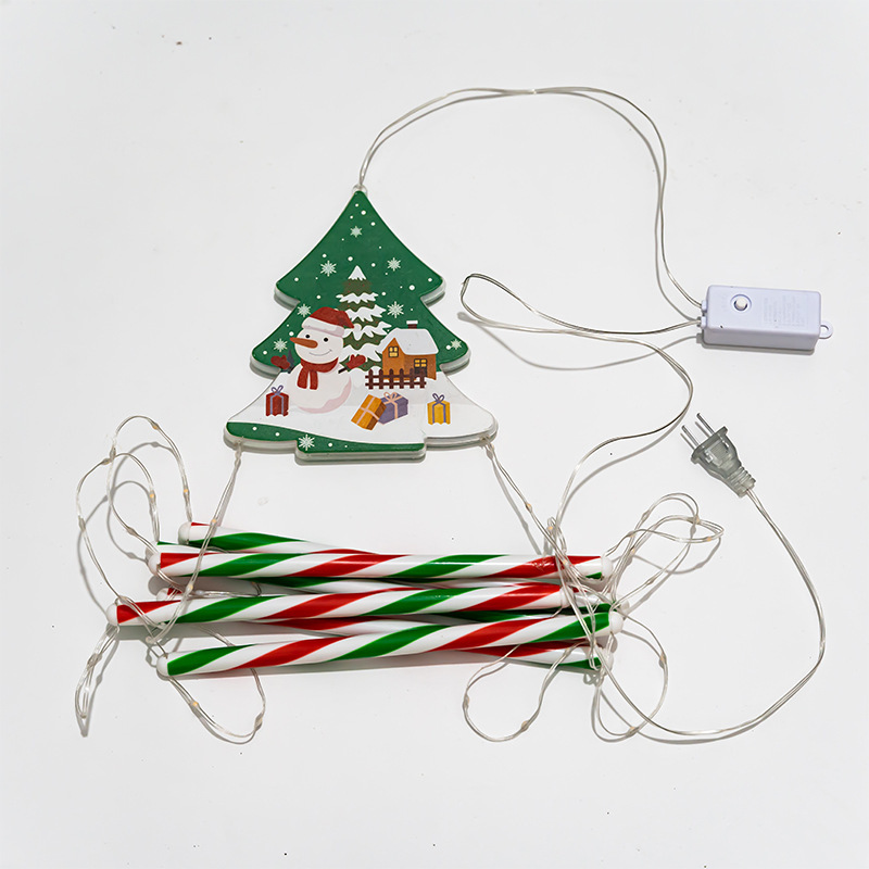 노인을 위한 크리스마스 트리가 포함된 2-6단 사다리