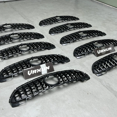 Applicable to 22-25 Mercedes-Benz c 200 260 W206 changed to 24 c63amg simple narrow body to surround the front bumper net cover (Big Surrounded) - large-curvature-gt-mesh