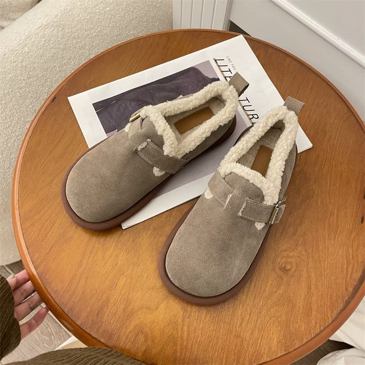 Keep warm shoes platform, Korean style, 2023