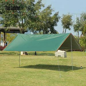 Outdoor camping canopy tent silver-coated sunscreen rainproof UV portable thickened awning pergola wholesale