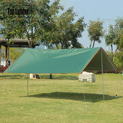 Outdoor camping canopy tent silver-coated sunscreen rainproof UV portable thickened awning pergola wholesale